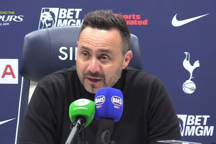 De Zerbi confirms Porro and Tolani will also miss the tie against Liverpool.