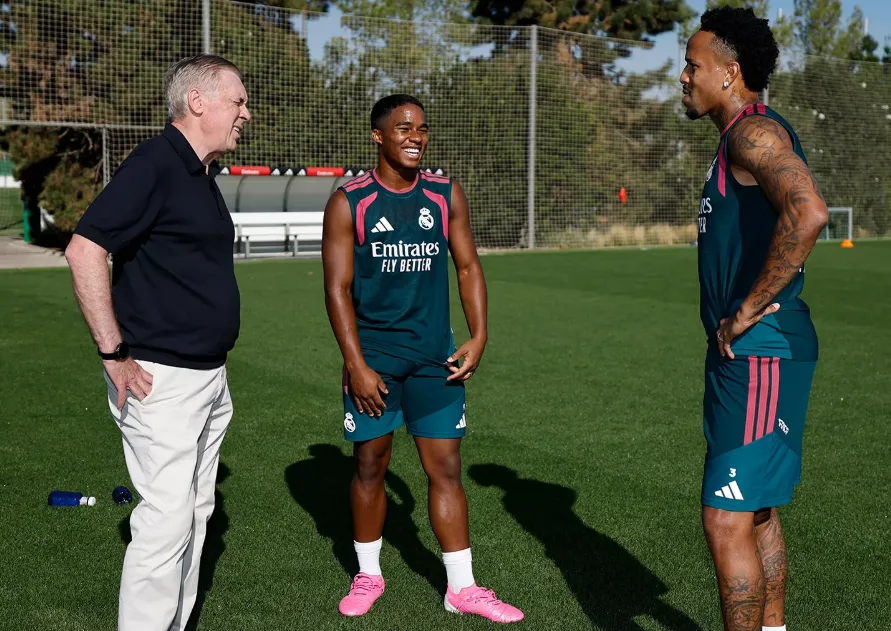 Ancelotti also met with Endrick and Militao