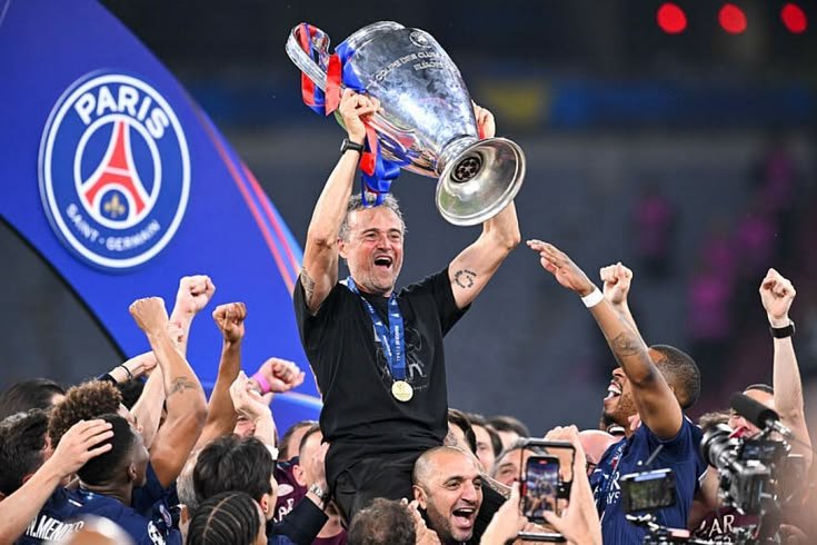 Luis Enrique won back to back UEFA Champions Leagues with PSG.